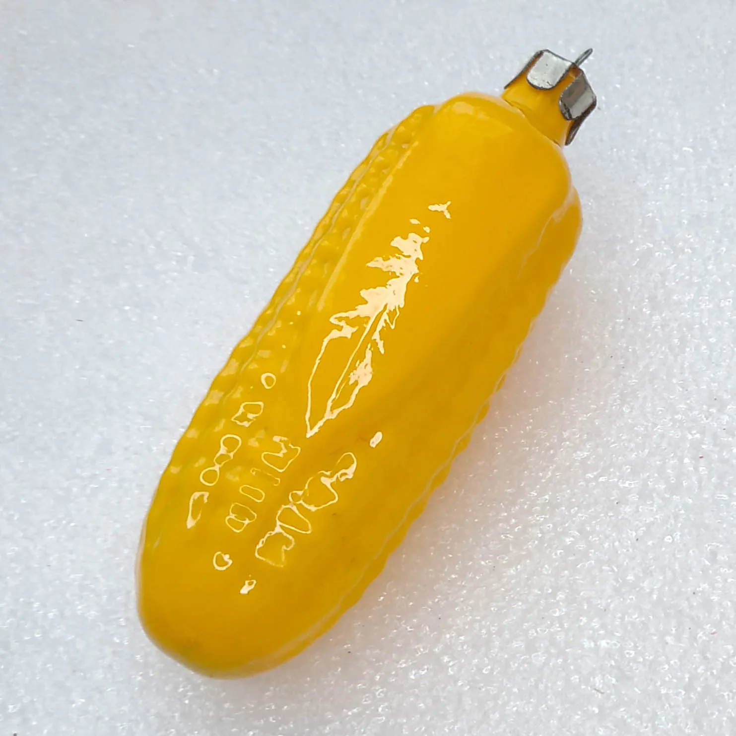 Antique Vintage Glass Christmas Ornament USSR Corn