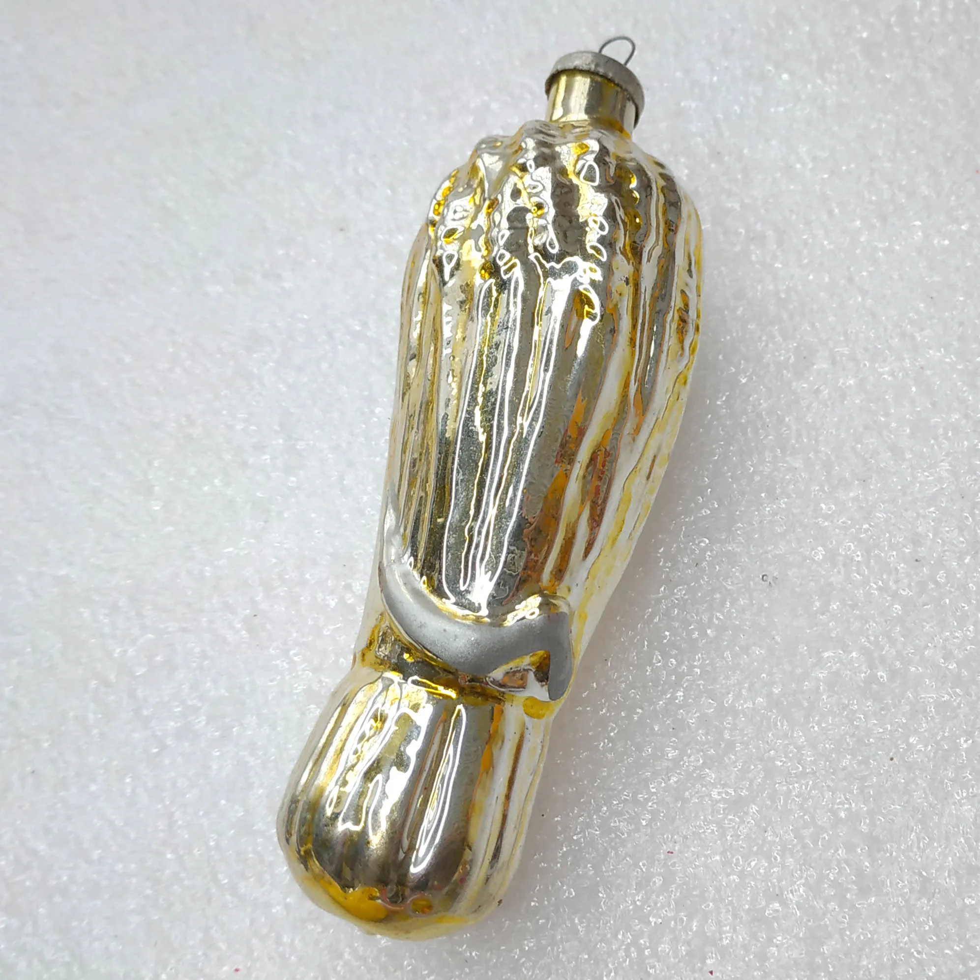 Antique Vintage USSR Glass Christmas Tree Old Ornament Sheaf of Wheat