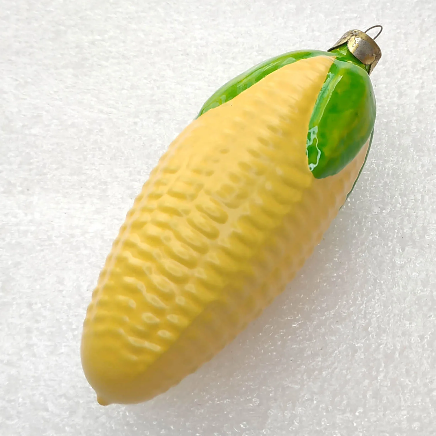Antique Vintage USSR Glass Christmas Ornament Corn
