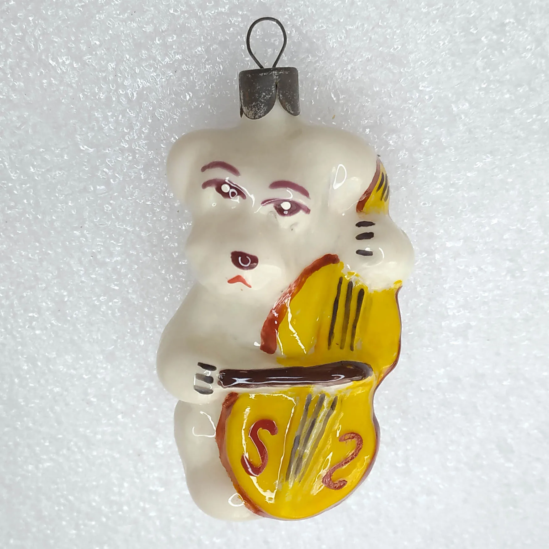 Unique Antique Vintage Glass Christmas Ornament Dog