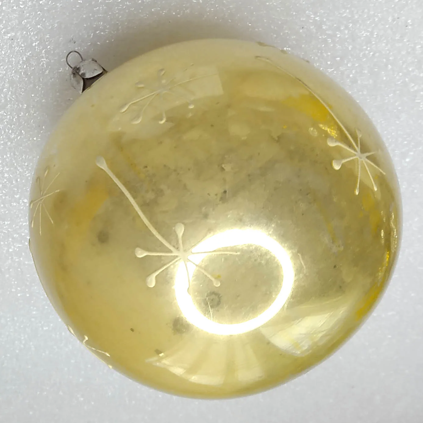 Antique Vintage Glass Christmas Tree Russian Ornament Old Ball
