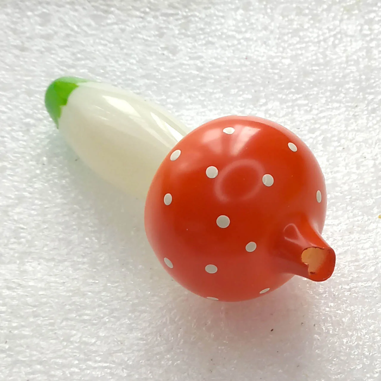 Vintage Glass Christmas Ornament Antique Tree Unique Mushroom Fly Agaric