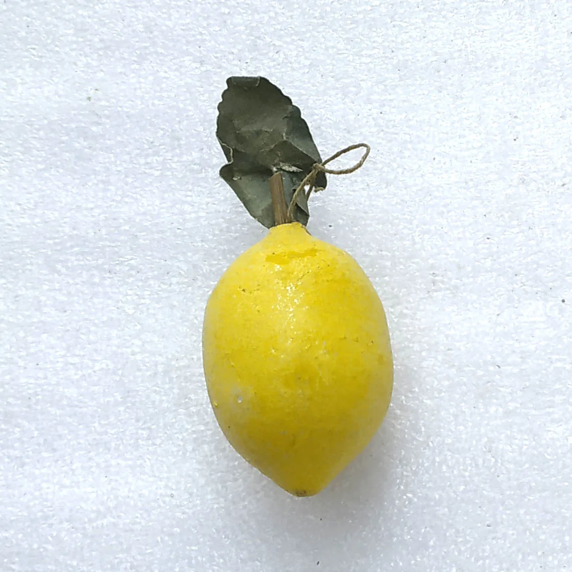 Vintage Paper Mache Christmas Ornament Tree Antique USSR 1950s Decor Lemon