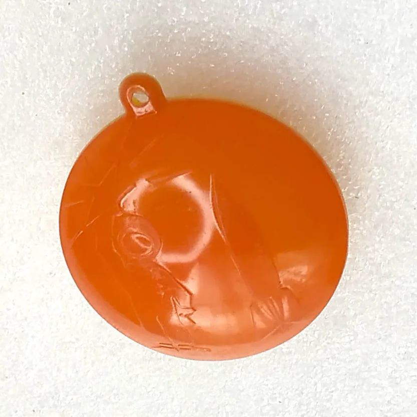 Vintage Plastic Christmas Ornament Tree Antique USSR Astronaut at Moon