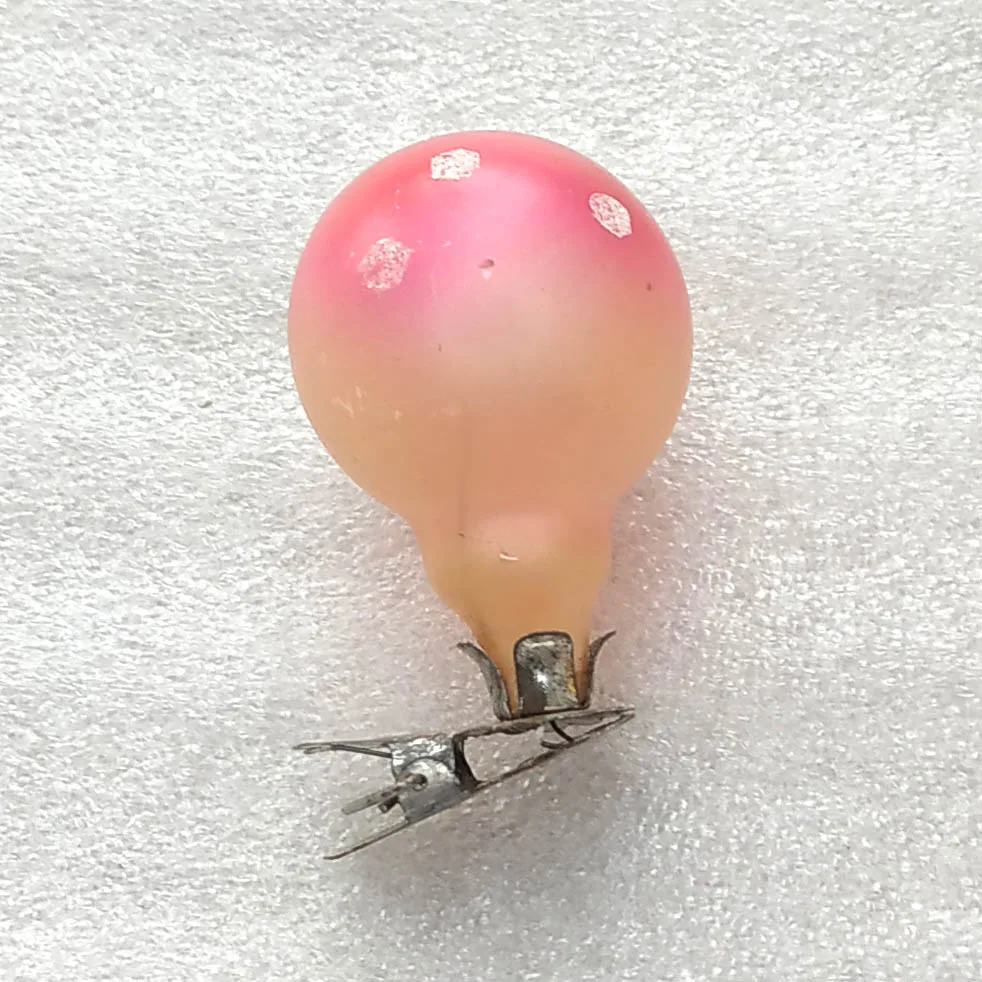 Vintage Glass Christmas Ornament USSR Tree Antique Decor Fly Agaric