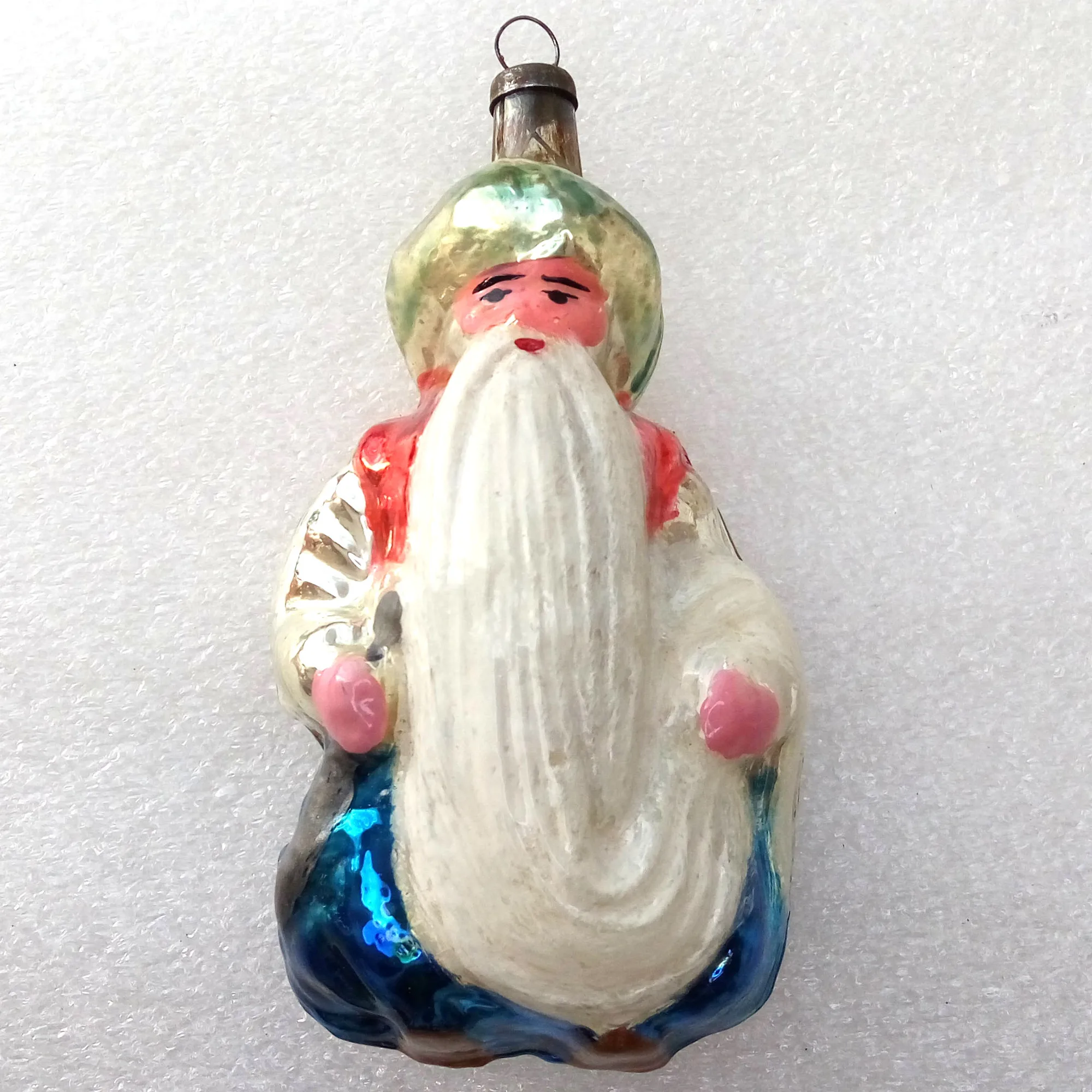 Vintage Ukrainian Glass Christmas Ornament Sultan
