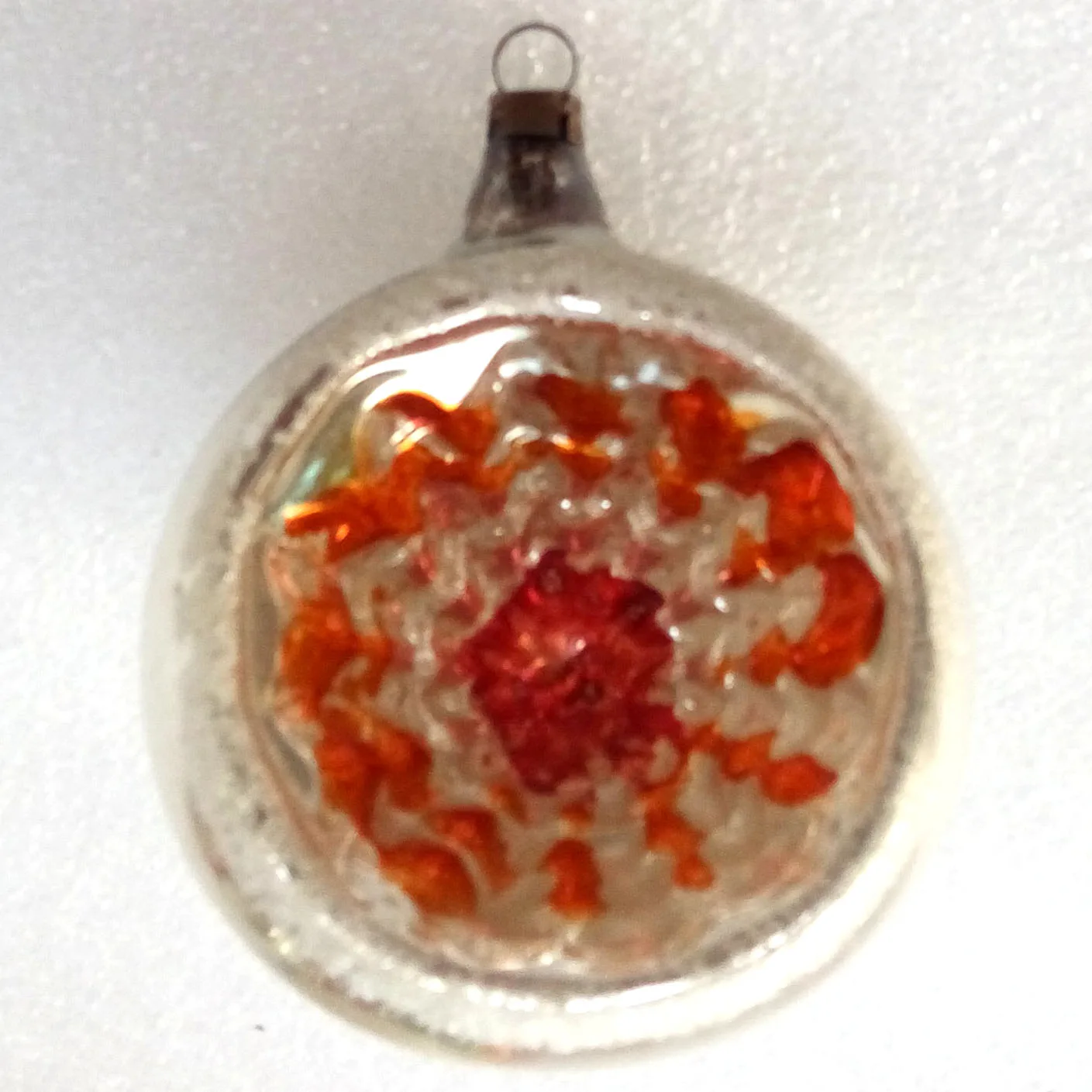 Vintage German Glass Christmas Ornament