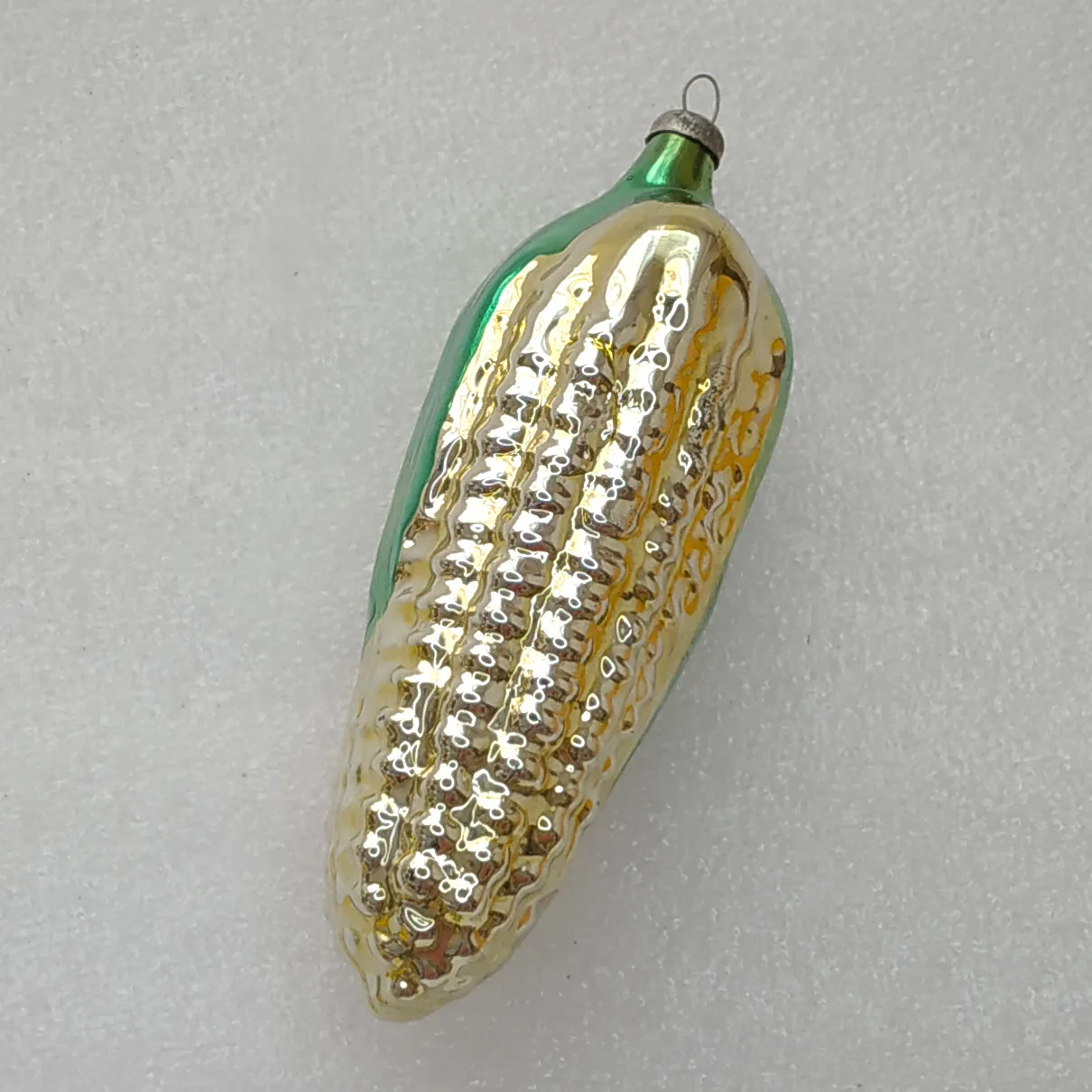 Antique Vintage Glass USSR Christmas Ornament Tree Toy Old Corn