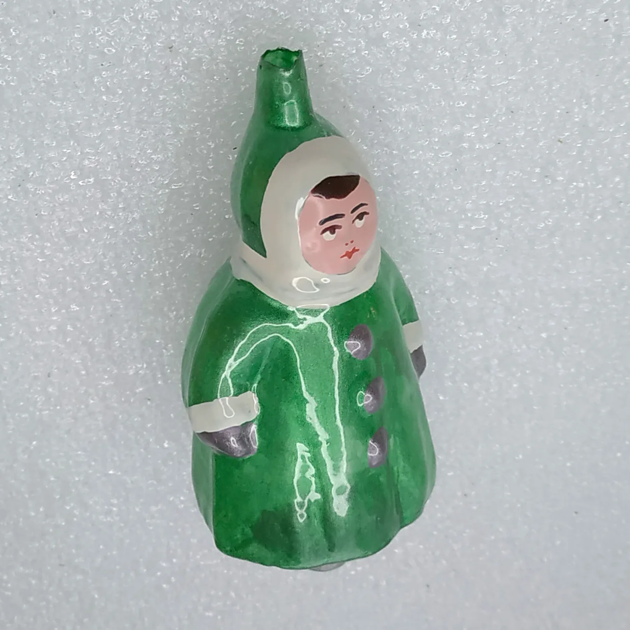 Unique Antique Vintage Glass Christmas Ornament Tree Toy Girl