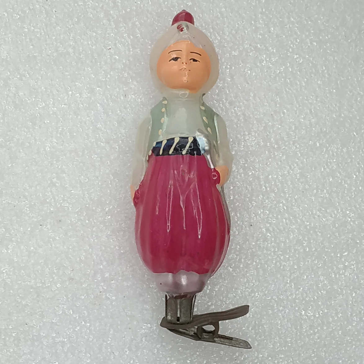 Antique Vintage USSR Glass Christmas Ornament Tree Toy Aladdin