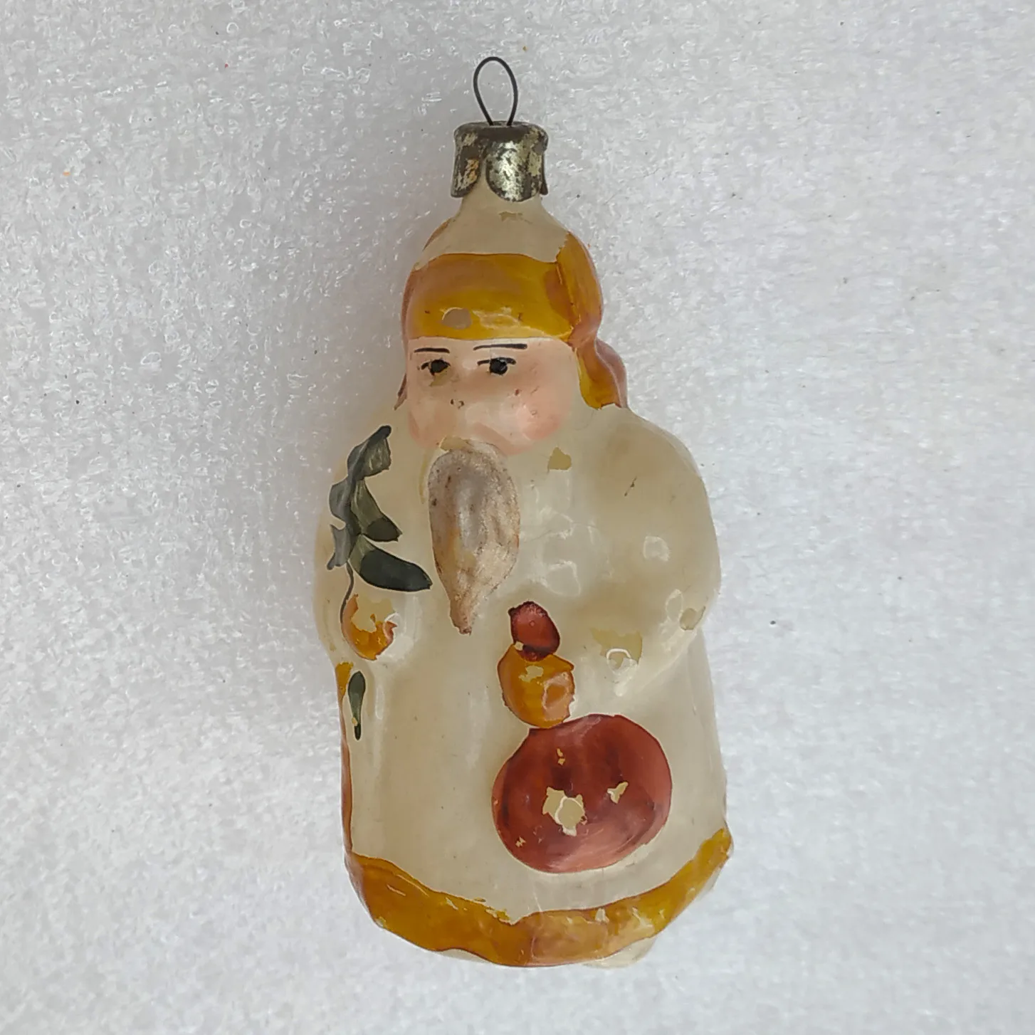 Antique Vintage USSR Glass Christmas Ornament Tree Toy Santa