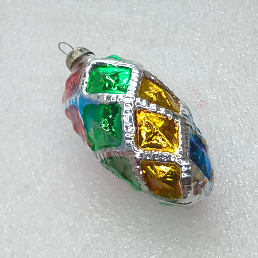 Antique Unique Vintage Glass Christmas Ornaments Tree Toy Cone