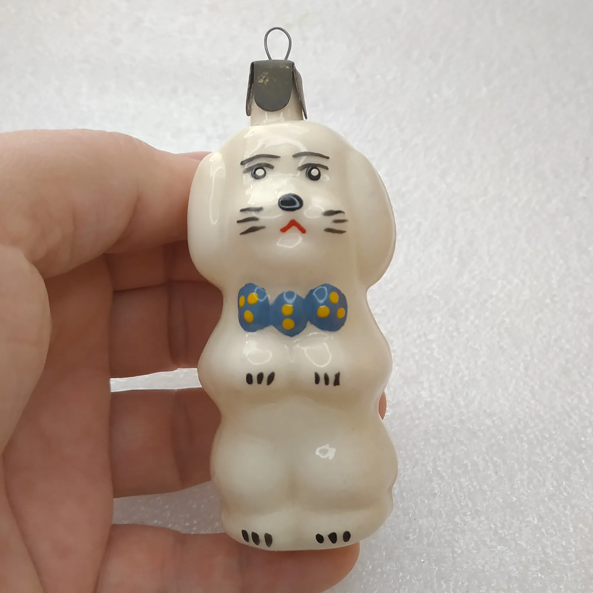 Antique Unique Vintage Glass Christmas Ornaments Tree Toy Puppy