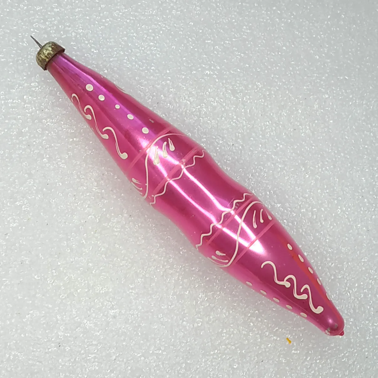 Antique Vintage Glass USSR Christmas Ornament Old Icicle