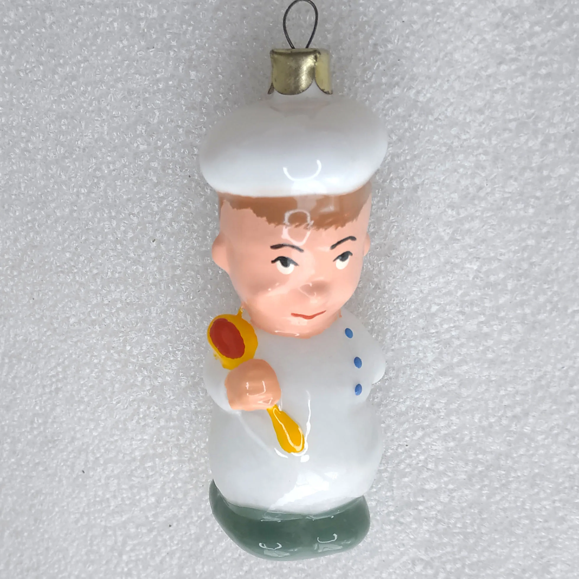 Antique Unique Vintage Glass Christmas Ornaments Chef