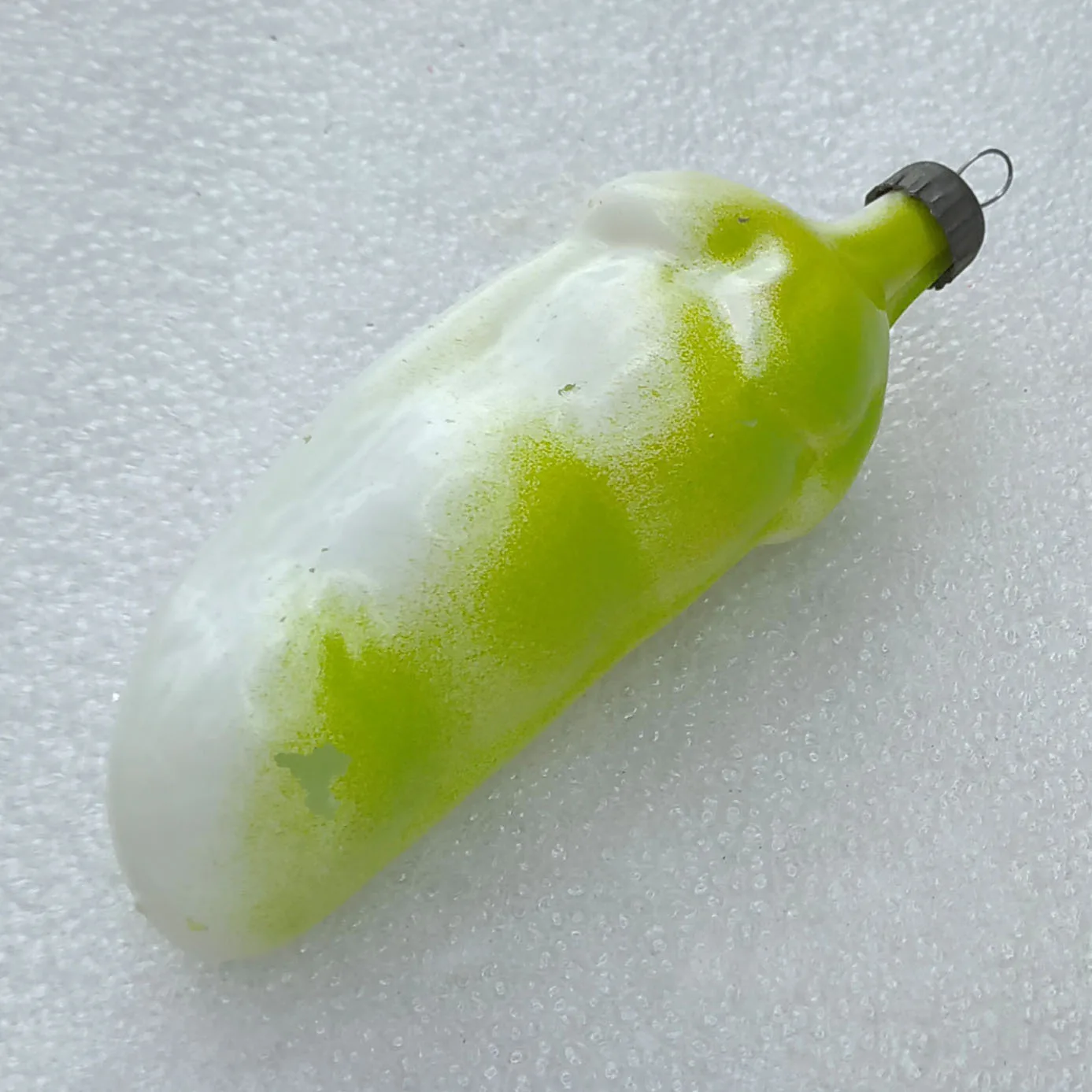 Antique USSR Vintage Glass Christmas Ornament Bean