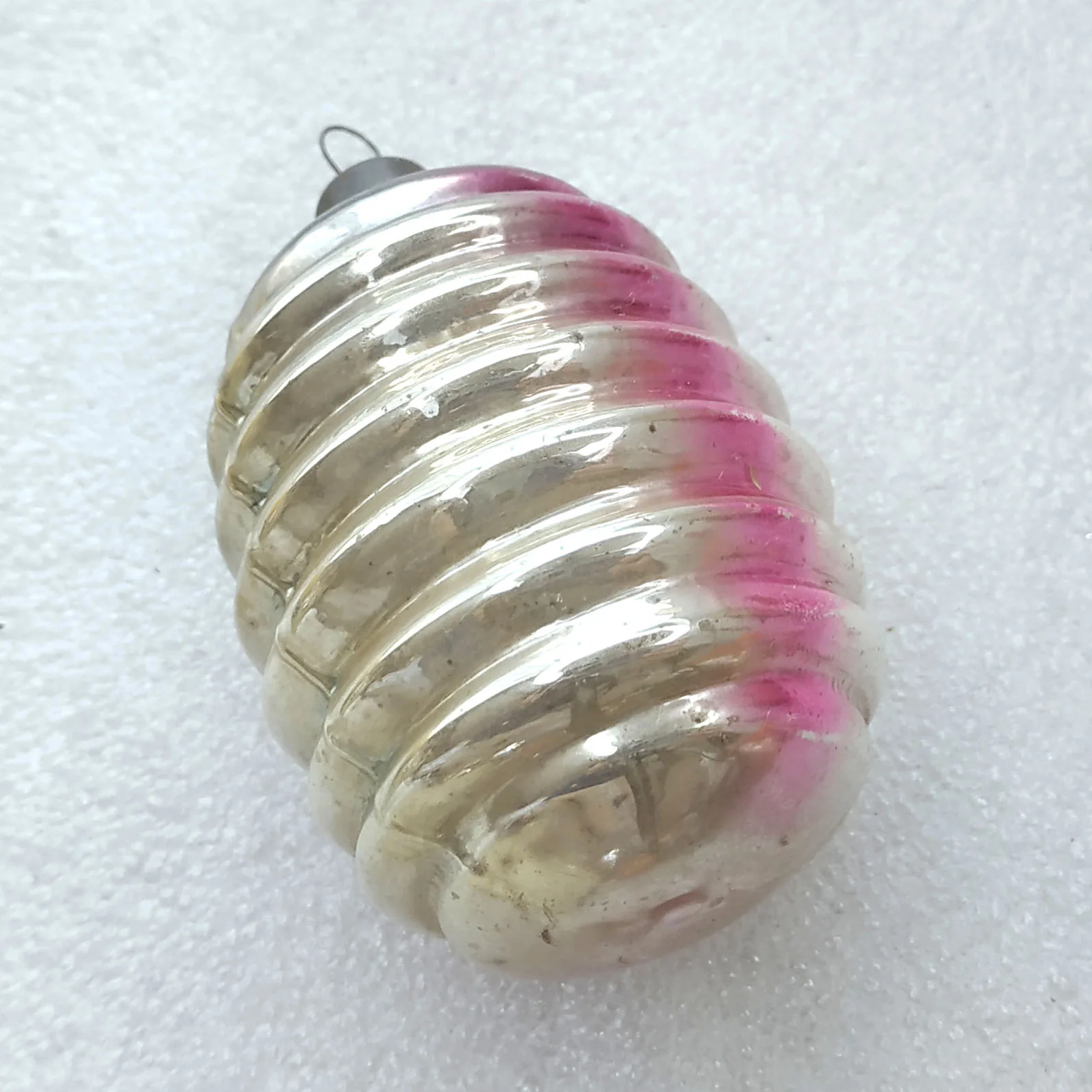 Old Antique USSR Vintage Glass Christmas Ornament