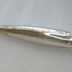 Antique Vintage Russian Glass Christmas Ornament Rocket