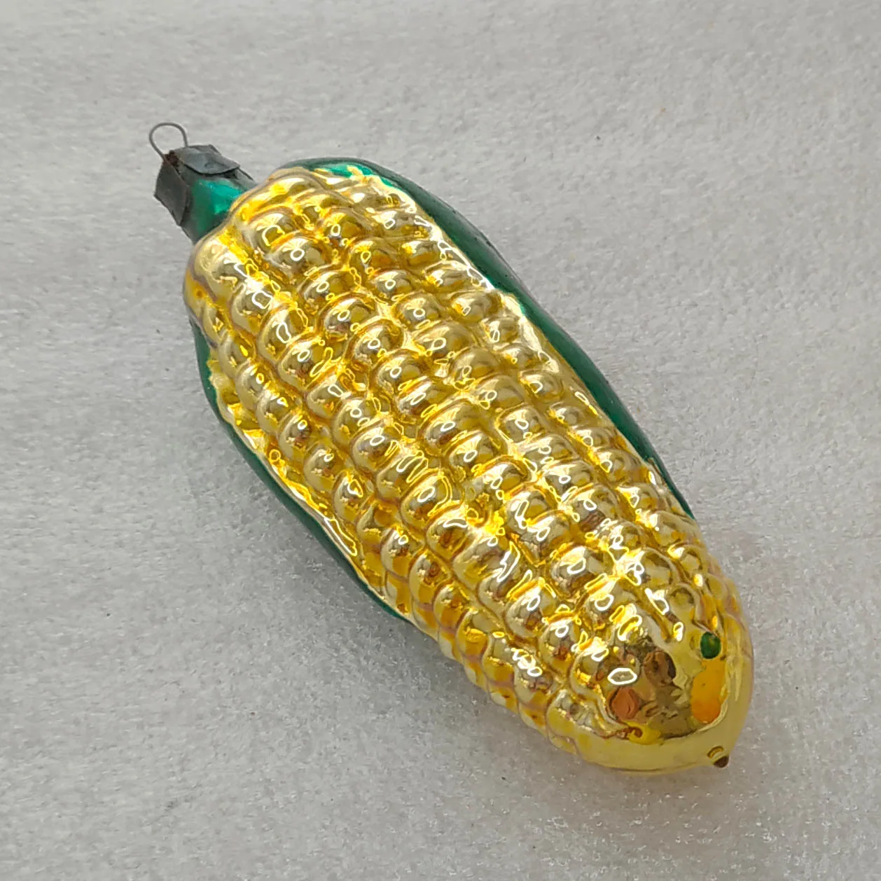 Antique Vintage Mercury Glass Christmas Ornament Tree USSR Decor Corn
