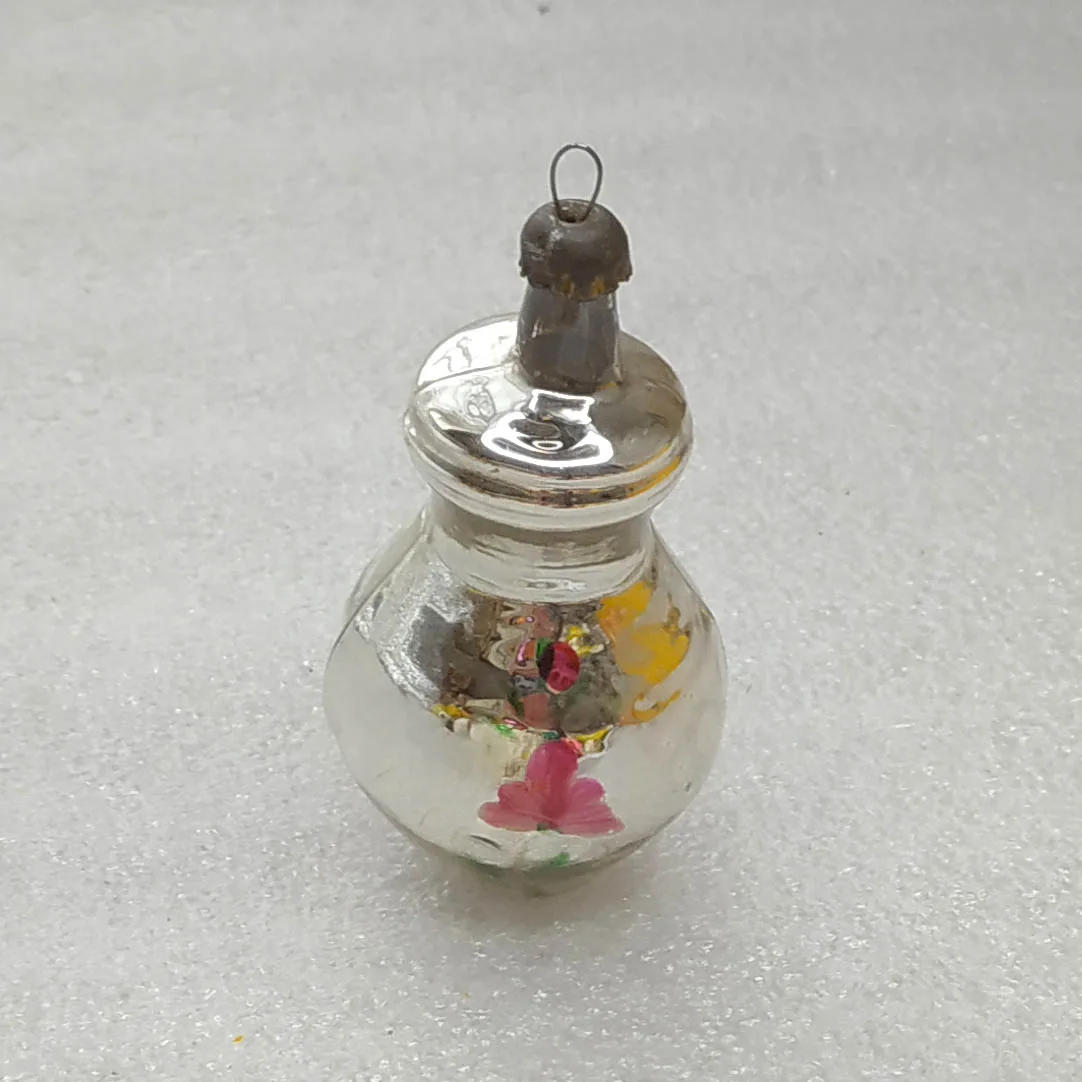Antique Vintage Mercury Glass Christmas Ornament Tree USSR Decor Jug