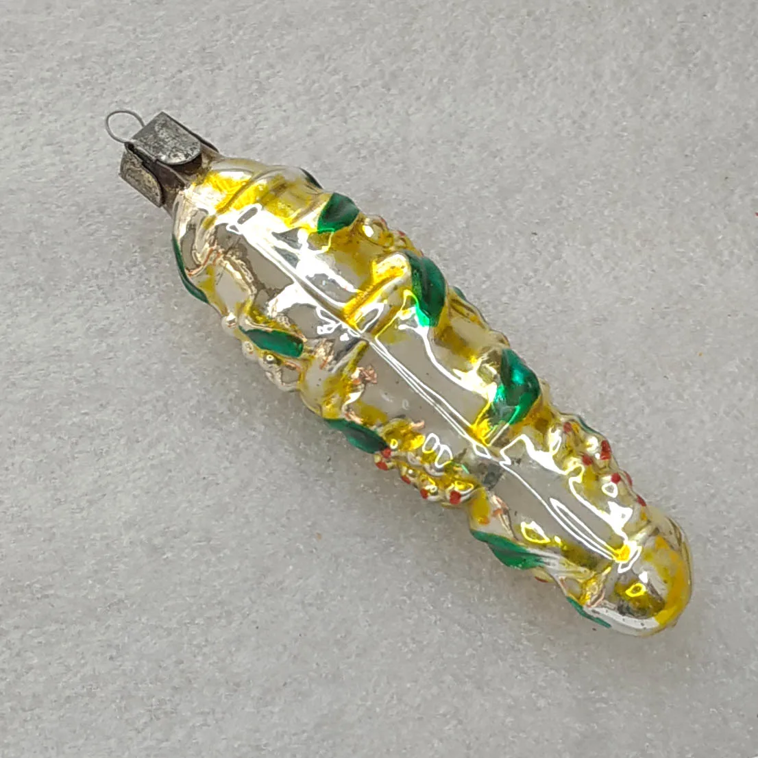 Antique Vintage Mercury Glass Christmas Tree Ornament USSR Decor Vine