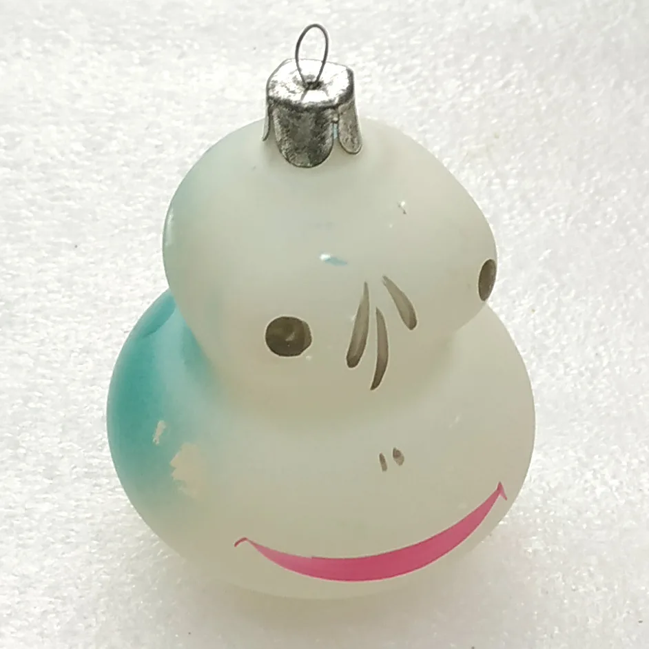 Antique Vintage Glass Christmas USSR Tree Ornament Frog
