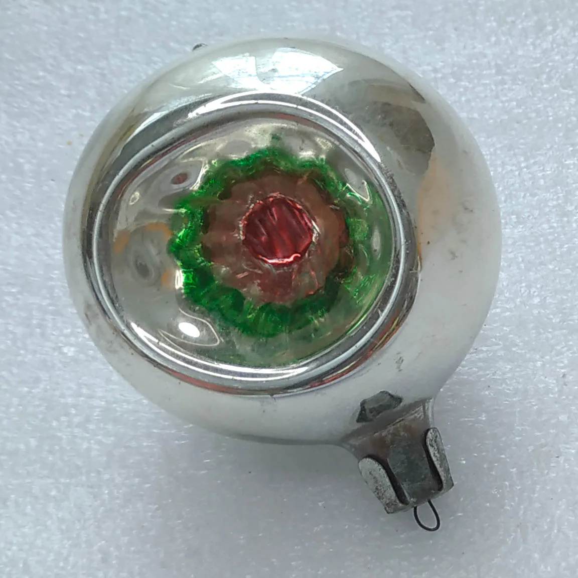 Vintage Christmas Mercury Glass Ornament USSR Tree Antique Decor Lantern