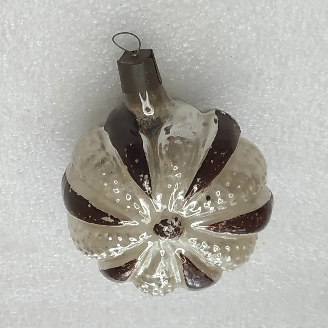 Vintage Christmas Mercury Glass Ornament USSR Tree Antique Decor Flower