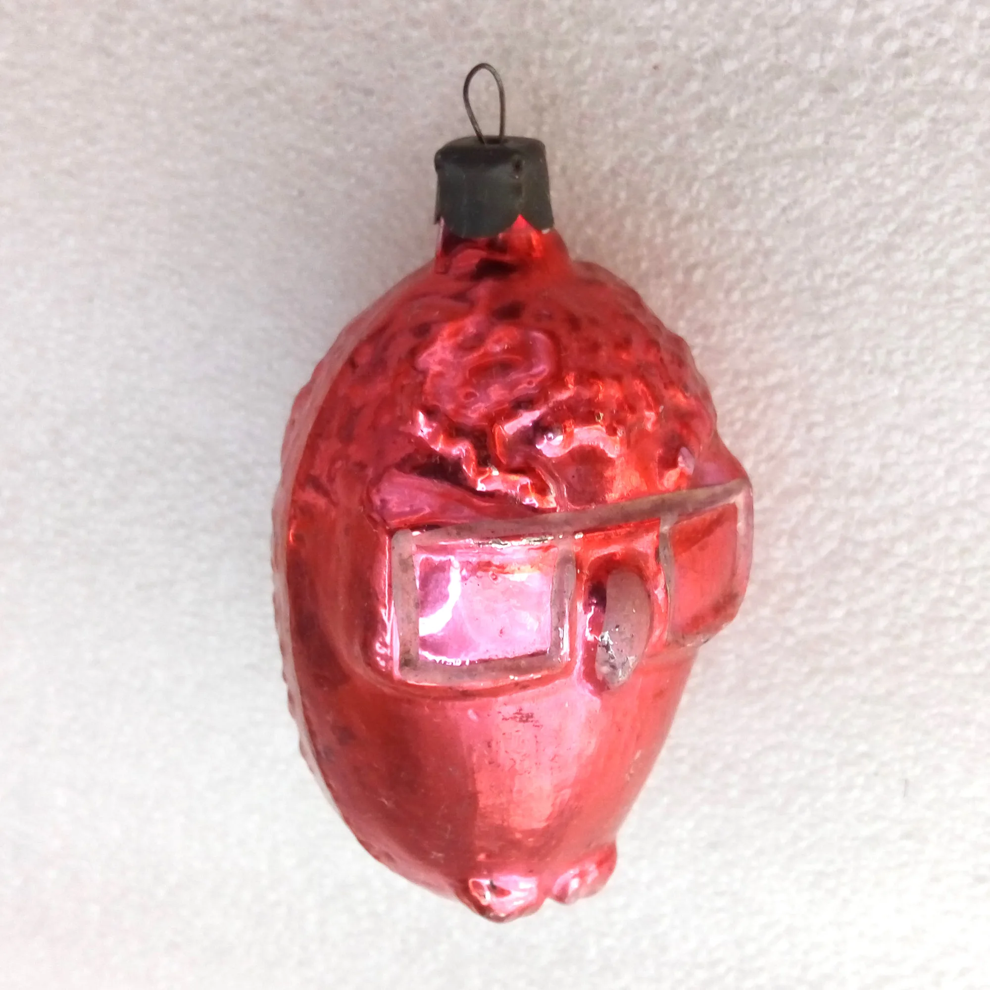 Antique Vintage Glass Christmas Ornament Wise Owl