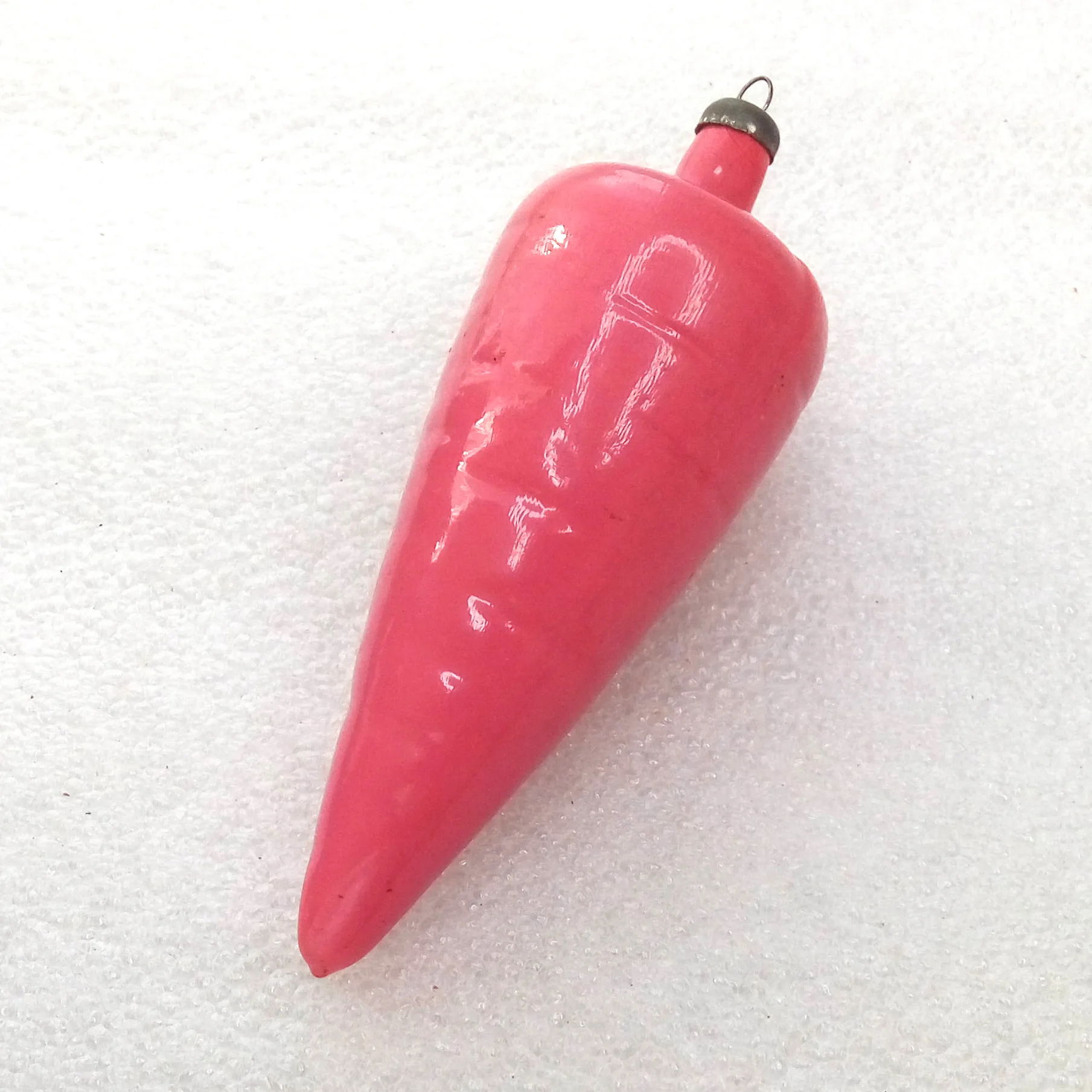 Old Antique Vintage Glass Christmas Ornament Carrot