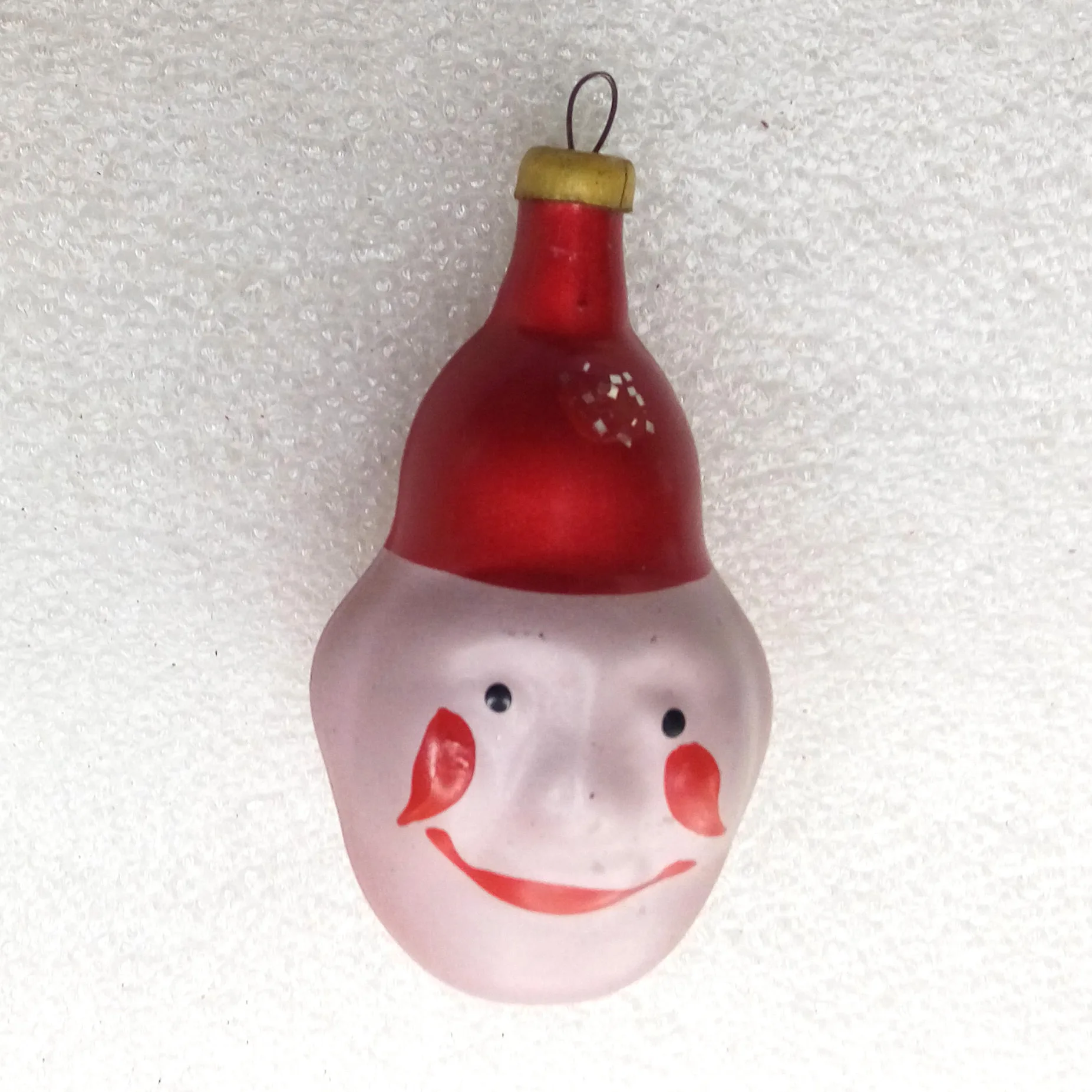 Old Antique Vintage Glass Christmas Ornament Clown
