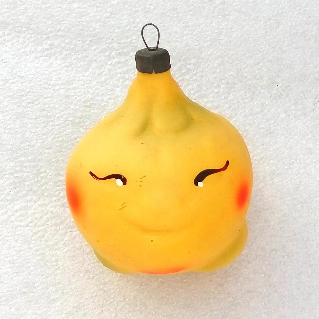 Antique Vintage Glass Christmas Ornament USSR Kolobok