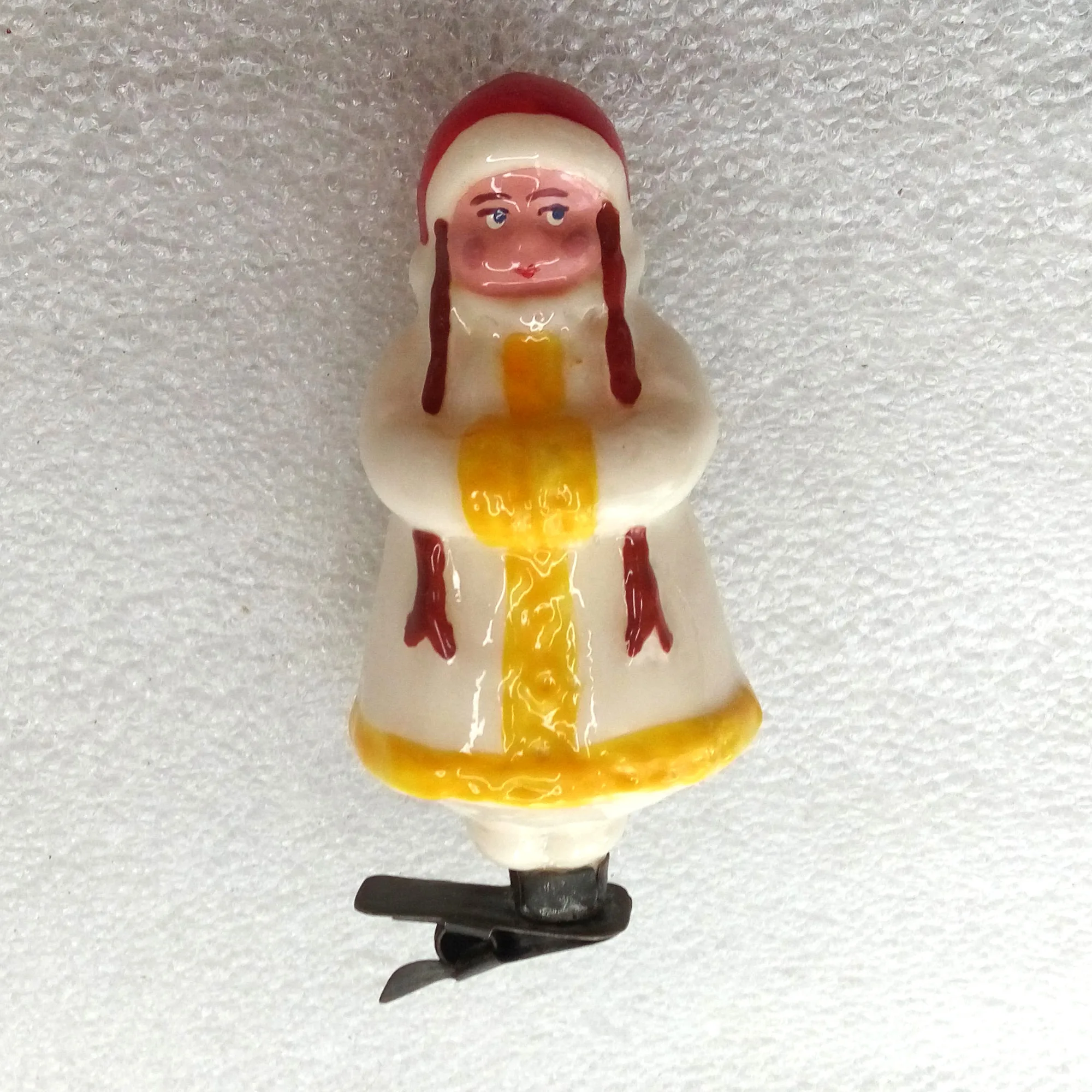 Antique Unique Vintage Glass Christmas Ornaments Girl