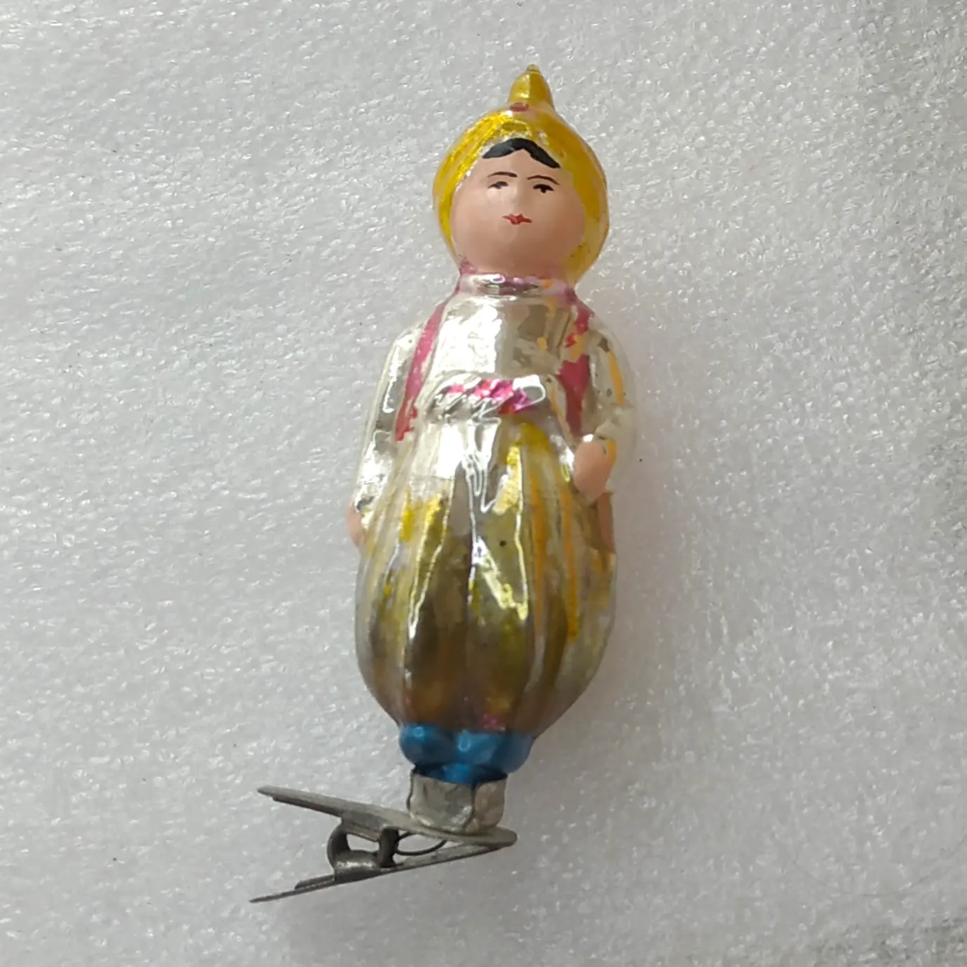 Antique Vintage Glass USSR Christmas Tree Ornament Aladdin