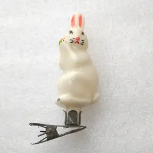 Unique Antique Vintage Glass Christmas Ornament Tree Toy Hare