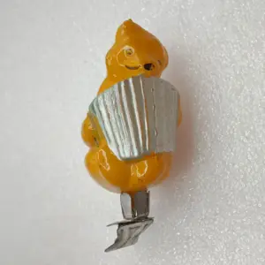 Antique Vintage USSR Glass Christmas Ornament Tree Toy Old Bear
