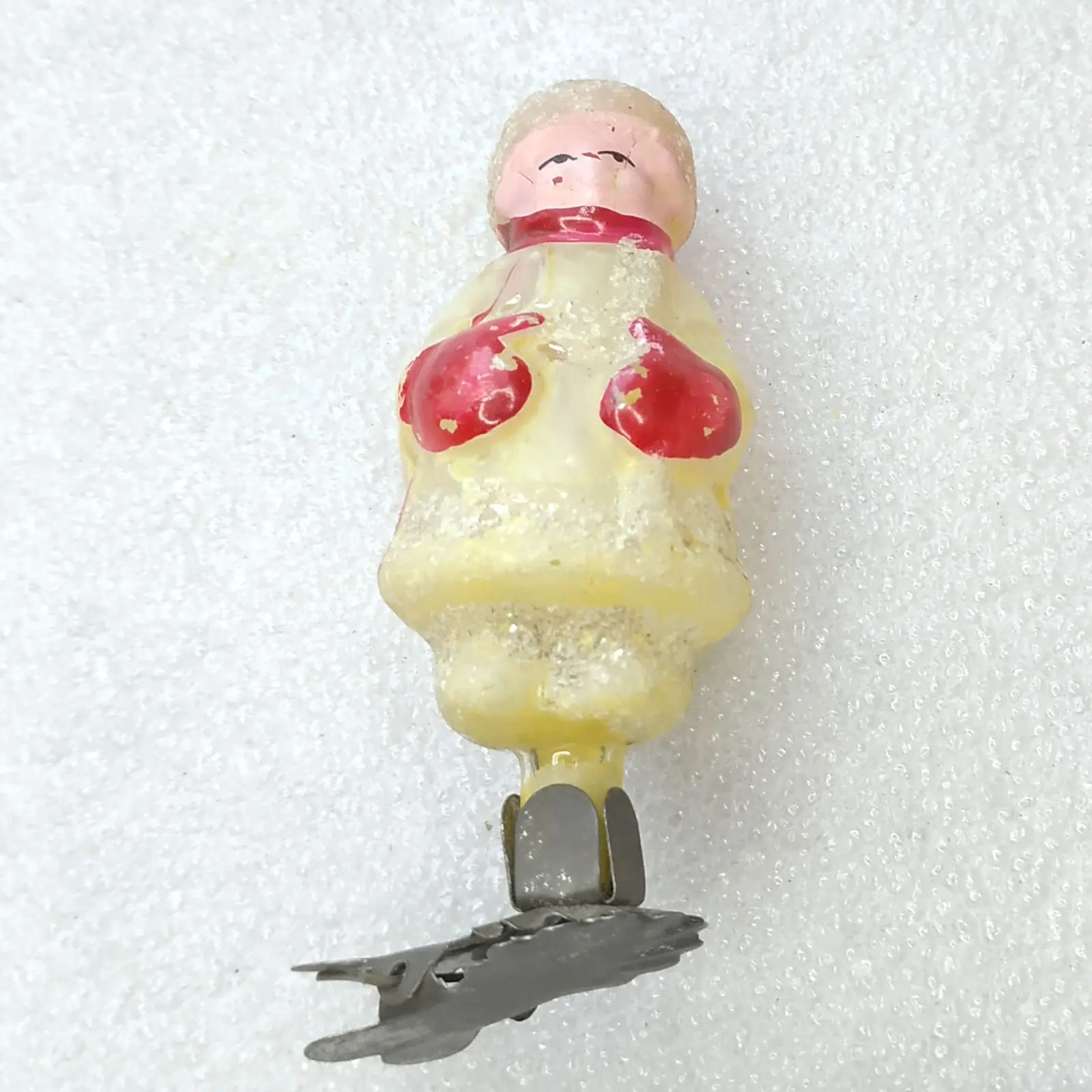 Antique Vintage Russian Glass Christmas Ornament Boy