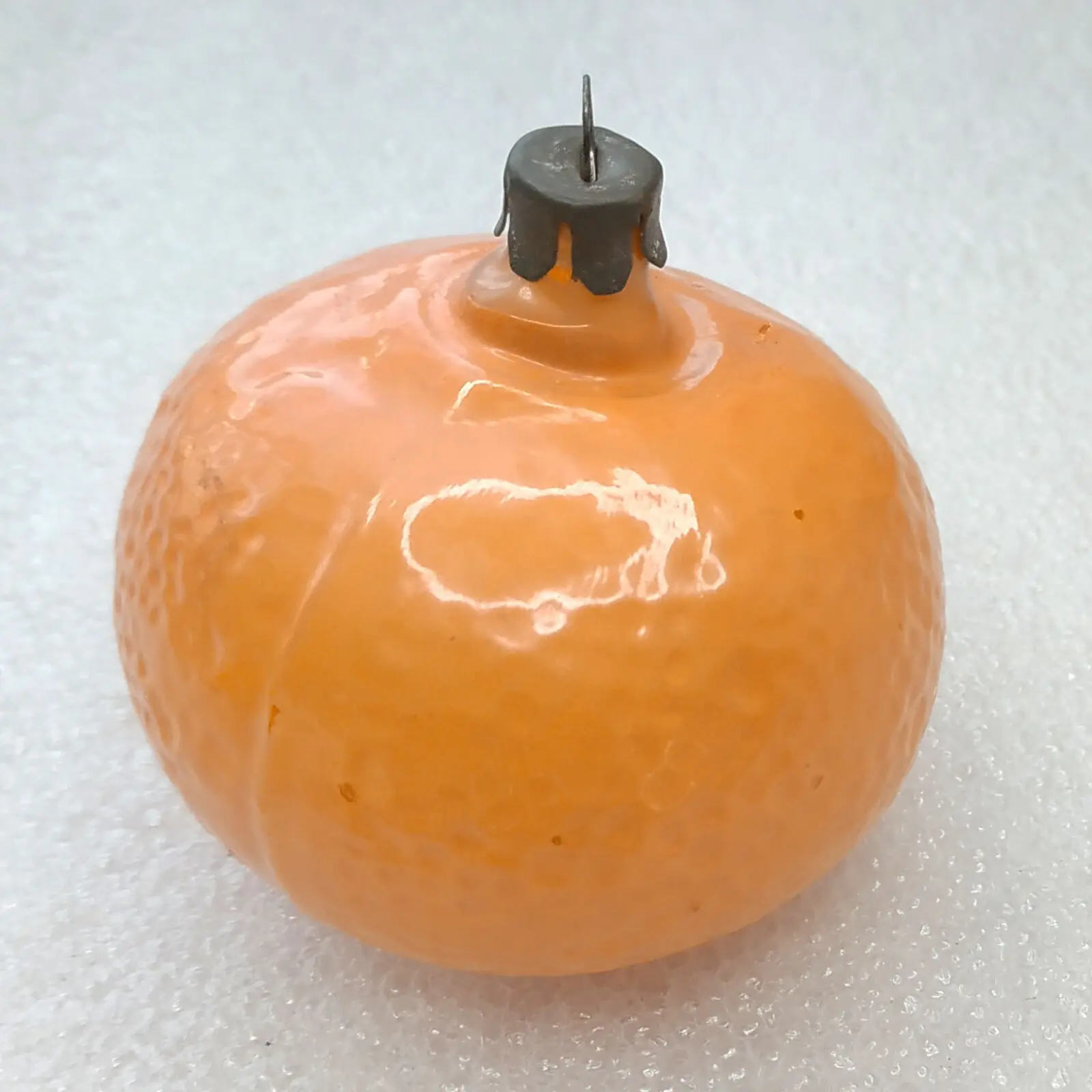Antique Vintage USSR Glass Christmas Ornament Mandarin