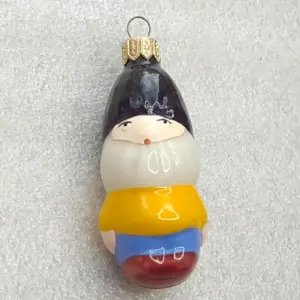 Vintage Soviet Glass Christmas Tree Ornament Gnome Dwarf Retro Decor