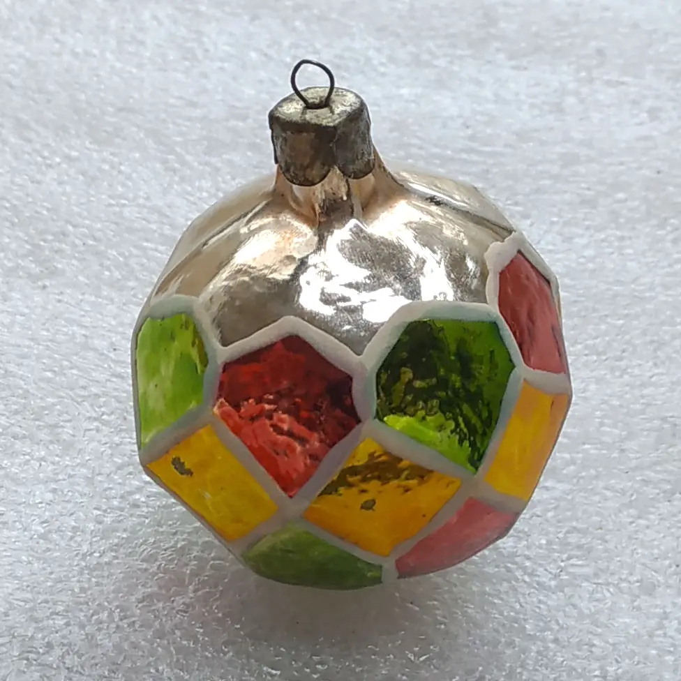 Custom Glow in the Dark Vintage Soviet Glass Christmas Tree Ornament Ball Retro