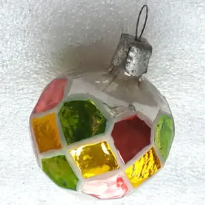 Custom Glow in the Dark Vintage Soviet Glass Christmas Tree Ornament Ball Retro