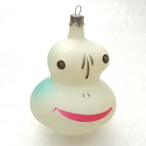 Antique Vintage Glass Christmas USSR Tree Ornament Frog