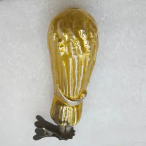 Vintage Christmas Mercury Glass Ornament USSR Tree Antique Sheaf of Wheat