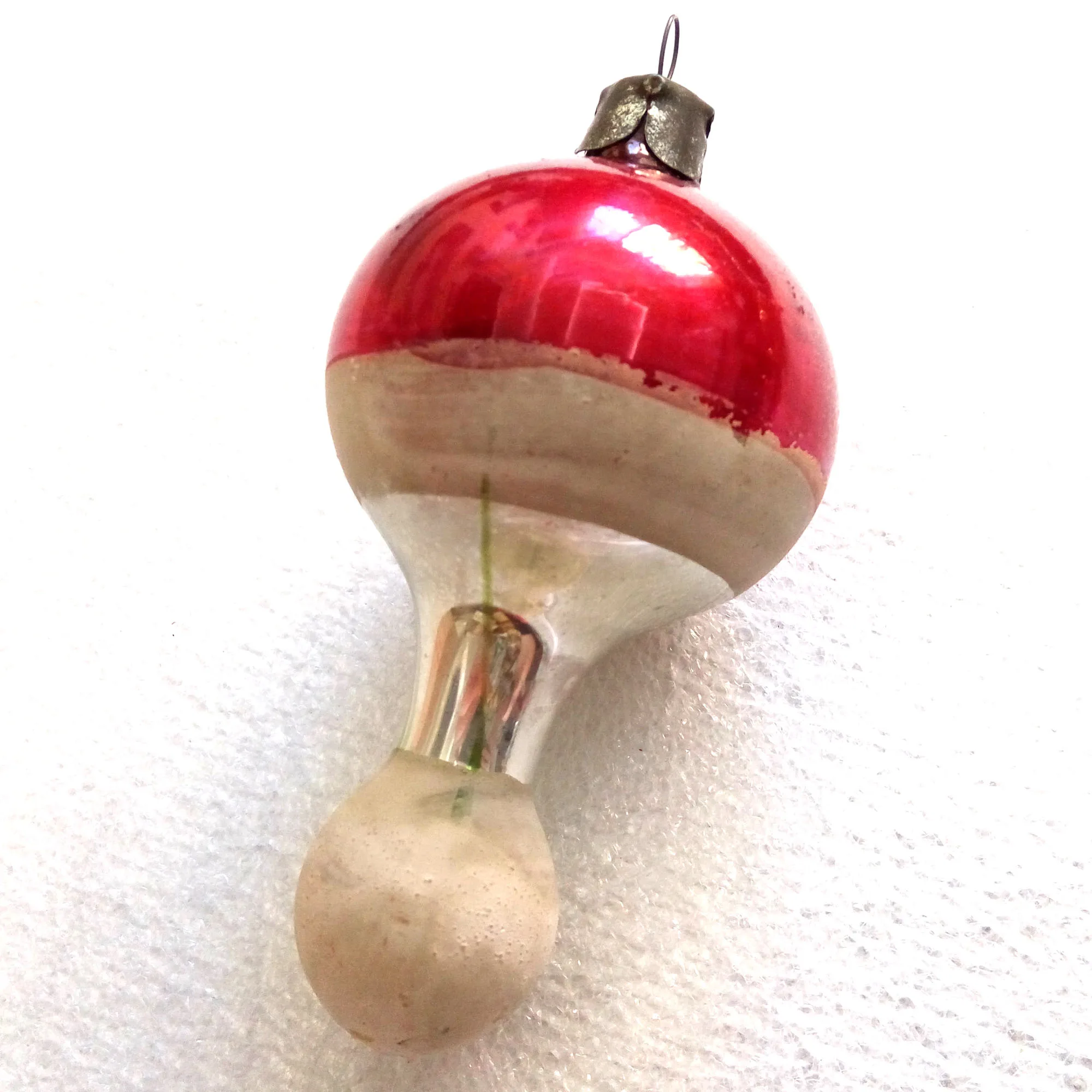 Vintage USSR Glass Christmas Ornaments Parachute