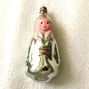 Vintage Ukraine Glass USSR Christmas Ornament Red Army Boy