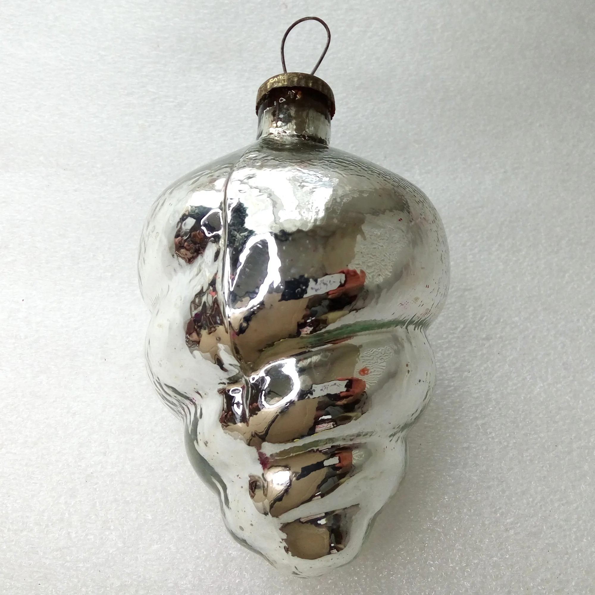 Huge Vintage Glass Christmas Ornament Big Hive
