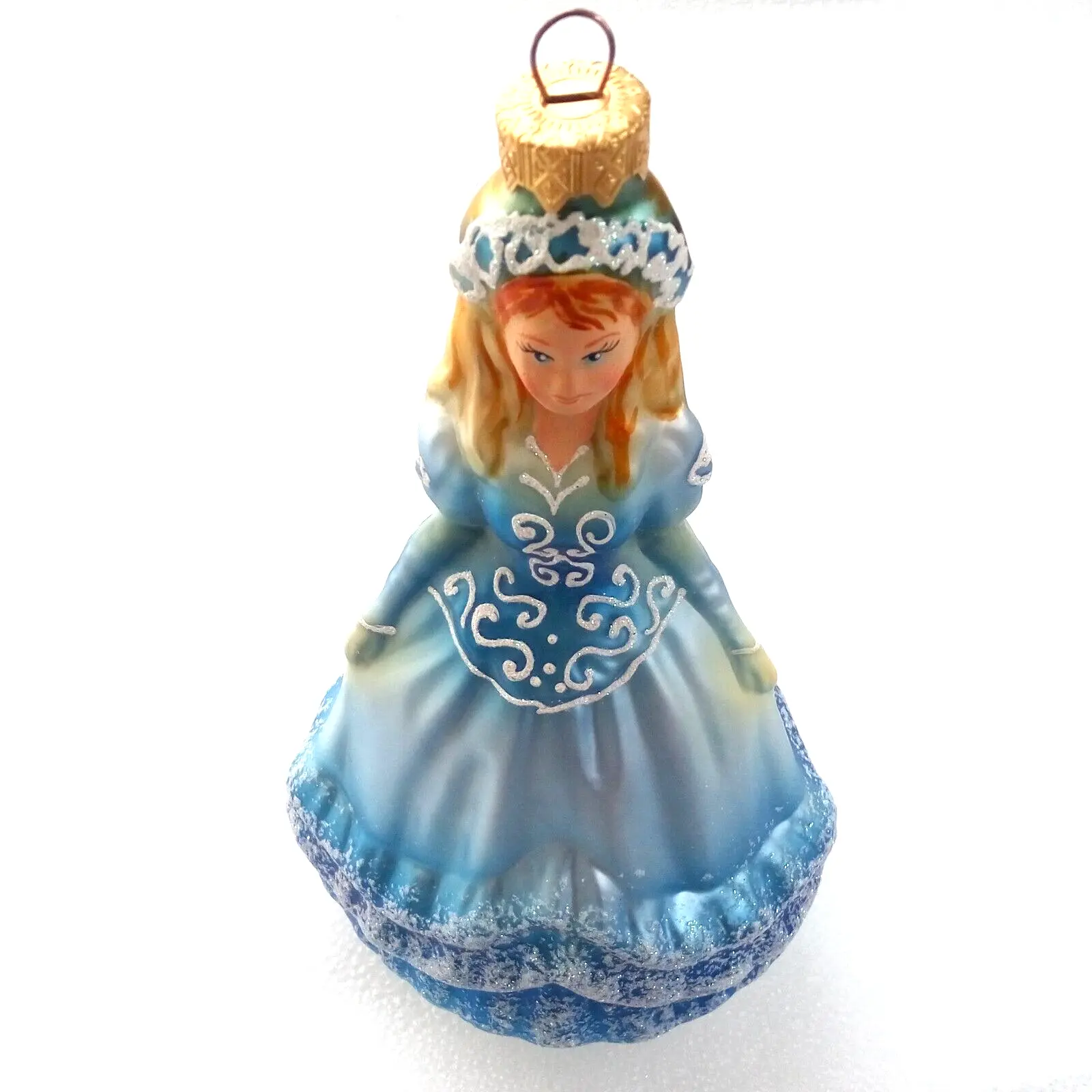 New Modern Ukrainian Hand Made Glass Christmas Ornament Decor Cinderella Princess