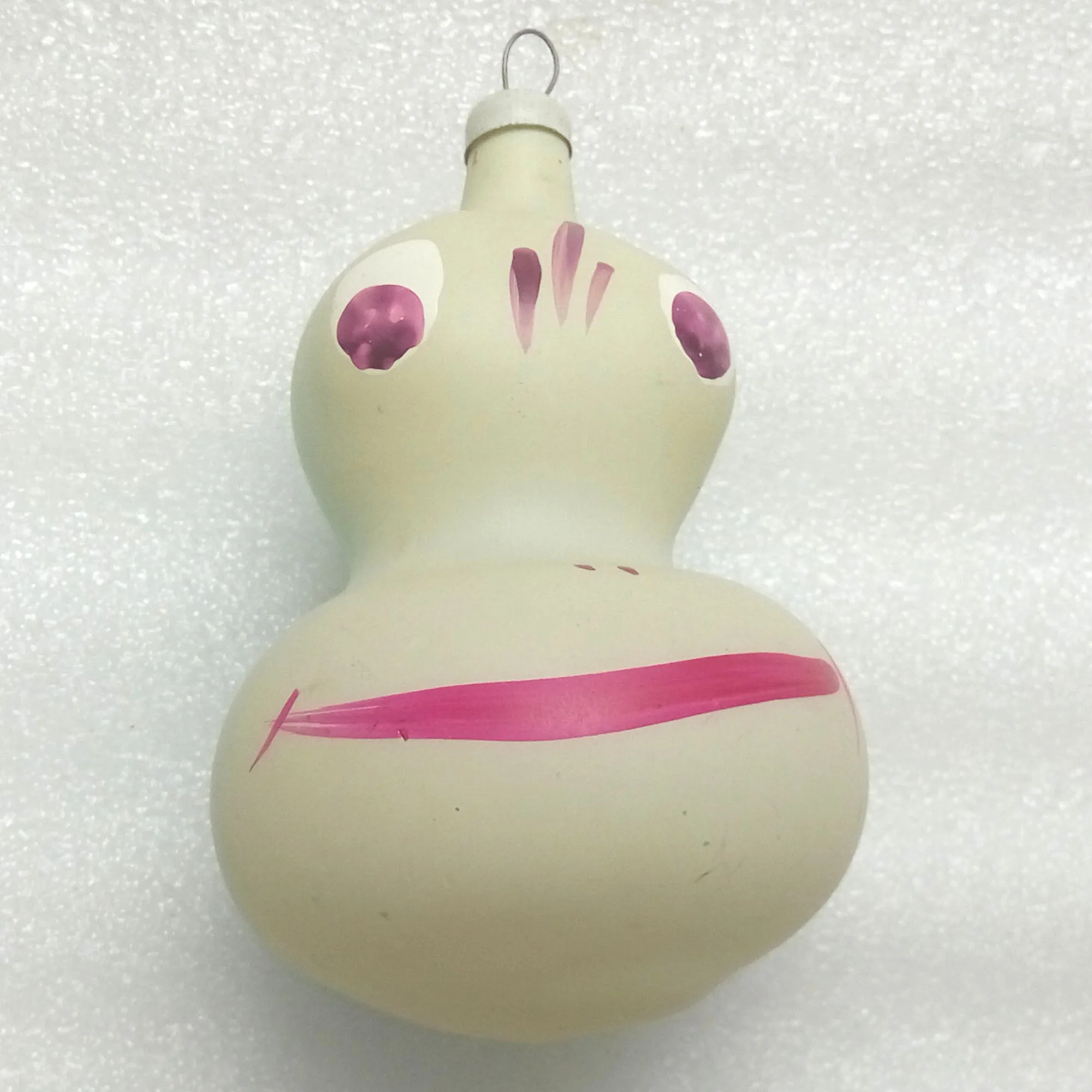 Vintage Glass USSR Christmas Ornament Frog