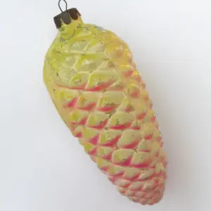 Huge Russian Glass Christmas Ornament Big Old Pinecone
