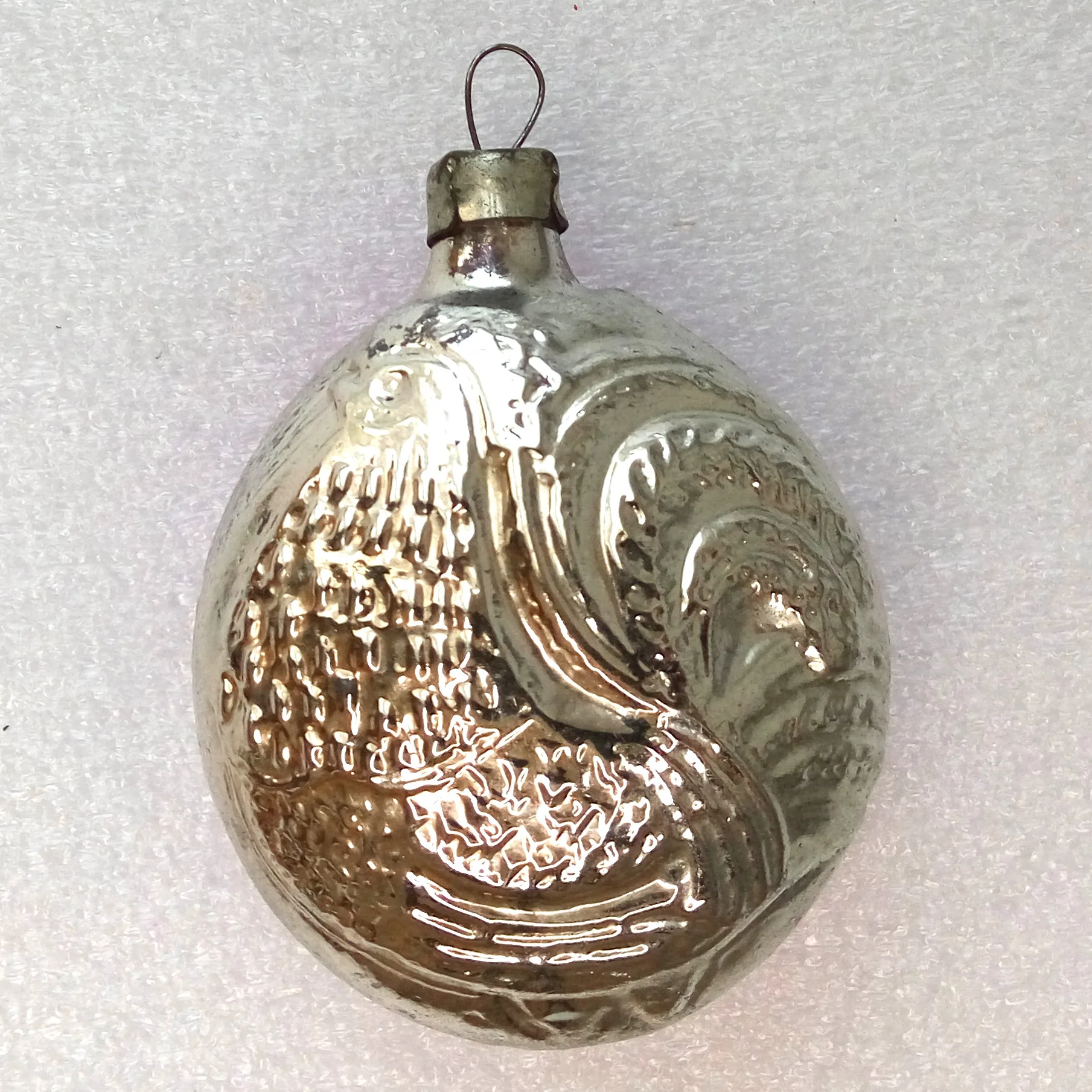 Vintage Glass Christmas Ornaments Rooster